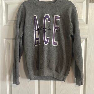 Gray volleyball sweatshirt